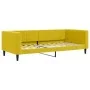 Sofá cama con colchón terciopelo amarillo 90x200 cm de vidaXL, Camas y somieres - Ref: Foro24-3196672, Precio: 333,00 €, Desc...