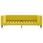 Sofa bed with yellow velvet mattress 90x200 cm by vidaXL, Beds and slatted bases - Ref: Foro24-3196672, Price: 333,00 €, Disc...