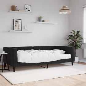 Schlafsofa mit schwarzer Samtmatratze 100x200 cm von vidaXL, Betten und Lattenroste - Ref: Foro24-3196678, Preis: 332,22 €, R...