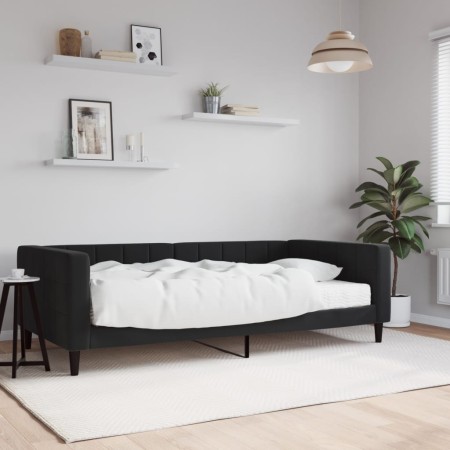 Schlafsofa mit schwarzer Samtmatratze 100x200 cm von vidaXL, Betten und Lattenroste - Ref: Foro24-3196678, Preis: 332,22 €, R...