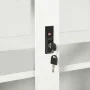 Kleiderschrank mit Schiebetür weißer Stahl 90x40x90 cm von vidaXL, Schließfächer und Lagerschränke - Ref: Foro24-335954, Prei...
