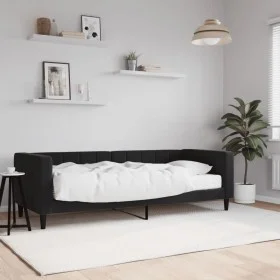 Sofa bed with black velvet mattress 80x200 cm by vidaXL, Beds and slatted bases - Ref: Foro24-3196664, Price: 307,76 €, Disco...