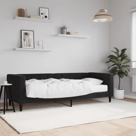 Sofa bed with black velvet mattress 80x200 cm by vidaXL, Beds and slatted bases - Ref: Foro24-3196664, Price: 325,61 €, Disco...