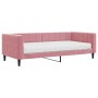 Sofá cama con colchón terciopelo rosa 90x200 cm de vidaXL, Camas y somieres - Ref: Foro24-3196670, Precio: 313,12 €, Descuent...