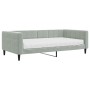 Schlafsofa mit hellgrauer Samtmatratze 100x200 cm von vidaXL, Betten und Lattenroste - Ref: Foro24-3196674, Preis: 345,60 €, ...