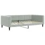 Sofá cama con colchón terciopelo gris claro 100x200 cm de vidaXL, Camas y somieres - Ref: Foro24-3196674, Precio: 376,20 €, D...
