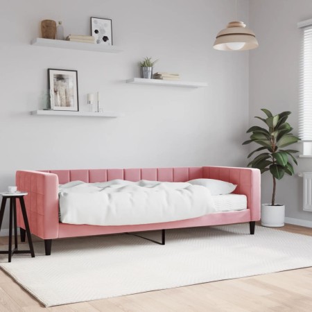 Schlafsofa mit rosa Samtmatratze 80x200 cm von vidaXL, Betten und Lattenroste - Ref: Foro24-3196663, Preis: 329,17 €, Rabatt: %
