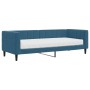 Sofá cama con colchón terciopelo azul 80x200 cm de vidaXL, Camas y somieres - Ref: Foro24-3196659, Precio: 326,75 €