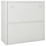 Armario con puerta corredera gris claro acero 90x40x90 cm de vidaXL, Taquillas y armarios de almacenamiento - Ref: Foro24-335...