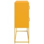 Aparador de acero laminado en frío amarillo 100,5x39x107 cm