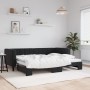 Sofá cama nido terciopelo negro 80x200 cm de vidaXL, Camas y somieres - Ref: Foro24-3196688, Precio: 247,14 €, Descuento: %