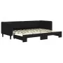 Ausziehbares Schlafsofa aus schwarzem Samt, 80 x 200 cm von vidaXL, Betten und Lattenroste - Ref: Foro24-3196688, Preis: 243,...