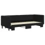 Ausziehbares Schlafsofa aus schwarzem Samt, 80 x 200 cm von vidaXL, Betten und Lattenroste - Ref: Foro24-3196688, Preis: 243,...