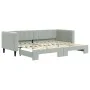 Sofá cama nido terciopelo gris claro 80x200 cm de vidaXL, Camas y somieres - Ref: Foro24-3196684, Precio: 273,54 €, Descuento: %