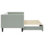 Light gray velvet trundle sofa bed 80x200 cm by vidaXL, Beds and slatted bases - Ref: Foro24-3196684, Price: 249,88 €, Discou...