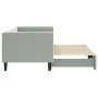 Sofá cama nido terciopelo gris claro 80x200 cm de vidaXL, Camas y somieres - Ref: Foro24-3196684, Precio: 273,54 €, Descuento: %
