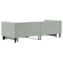 Light gray velvet trundle sofa bed 80x200 cm by vidaXL, Beds and slatted bases - Ref: Foro24-3196684, Price: 249,88 €, Discou...