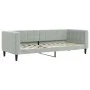 Sofá cama nido terciopelo gris claro 80x200 cm de vidaXL, Camas y somieres - Ref: Foro24-3196684, Precio: 273,54 €, Descuento: %