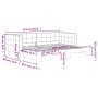 Light gray velvet trundle sofa bed 80x200 cm by vidaXL, Beds and slatted bases - Ref: Foro24-3196684, Price: 249,88 €, Discou...