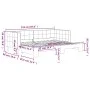 Light gray velvet trundle sofa bed 80x200 cm by vidaXL, Beds and slatted bases - Ref: Foro24-3196684, Price: 273,54 €, Discou...