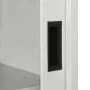 Armario con puerta corredera gris claro acero 90x40x90 cm de vidaXL, Taquillas y armarios de almacenamiento - Ref: Foro24-335...