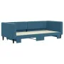 Ausziehbares Schlafsofa aus blauem Samt, 90 x 200 cm von vidaXL, Betten und Lattenroste - Ref: Foro24-3196690, Preis: 249,50 ...
