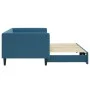 Ausziehbares Schlafsofa aus blauem Samt, 90 x 200 cm von vidaXL, Betten und Lattenroste - Ref: Foro24-3196690, Preis: 249,50 ...