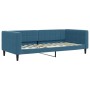 Ausziehbares Schlafsofa aus blauem Samt, 90 x 200 cm von vidaXL, Betten und Lattenroste - Ref: Foro24-3196690, Preis: 249,20 ...