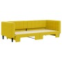 Yellow velvet trundle sofa bed 80x200 cm by vidaXL, Beds and slatted bases - Ref: Foro24-3196689, Price: 238,71 €, Discount: %