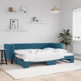 Sofá cama nido terciopelo azul 80x200 cm de vidaXL, Camas y somieres - Ref: Foro24-3196683, Precio: 272,15 €, Descuento: %