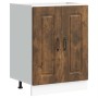 Mueble bajo para fregadero Kalmar roble ahumado 60x46x81,5 cm