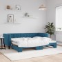 Sofá cama nido terciopelo azul 80x200 cm de vidaXL, Camas y somieres - Ref: Foro24-3196683, Precio: 259,27 €