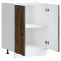 Mueble bajo para fregadero Kalmar roble ahumado 60x46x81,5 cm