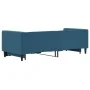 Blue velvet trundle sofa bed 80x200 cm by vidaXL, Beds and slatted bases - Ref: Foro24-3196683, Price: 270,53 €, Discount: %