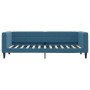 Blue velvet trundle sofa bed 80x200 cm by vidaXL, Beds and slatted bases - Ref: Foro24-3196683, Price: 247,15 €, Discount: %