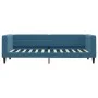 Blue velvet trundle sofa bed 80x200 cm by vidaXL, Beds and slatted bases - Ref: Foro24-3196683, Price: 270,53 €, Discount: %