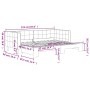 Sofá cama nido terciopelo azul 80x200 cm de vidaXL, Camas y somieres - Ref: Foro24-3196683, Precio: 259,27 €