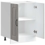 Mueble bajo para fregadero Kalmar gris sonoma 60x46x81,5 cm
