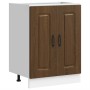 Mueble bajo para fregadero Kalmar roble marrón 60x46x81,5 cm