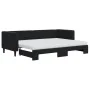 Trundle sofa bed with black velvet mattress 80x200 cm by vidaXL, Beds and slatted bases - Ref: Foro24-3196712, Price: 431,04 ...