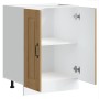 Mueble bajo para fregadero Kalmar roble artesanal 60x46x81,5 cm