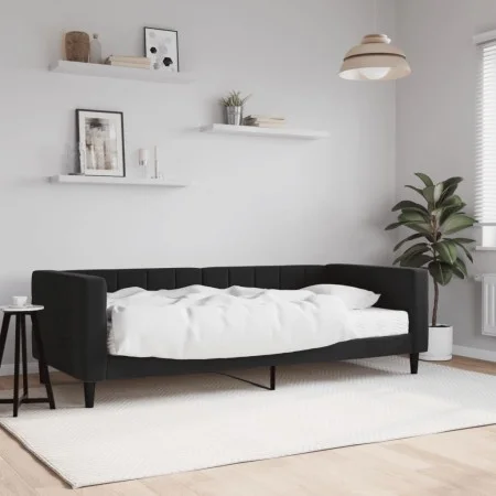 Sofa bed with black velvet mattress 90x190 cm by vidaXL, Beds and slatted bases - Ref: Foro24-3196682, Price: 315,73 €, Disco...
