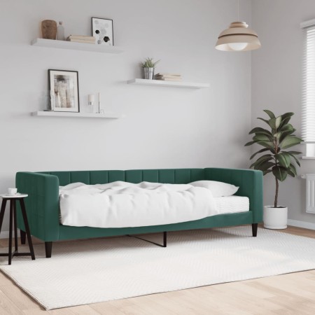 Schlafsofa mit dunkelgrüner Samtmatratze 80x200 cm von vidaXL, Betten und Lattenroste - Ref: Foro24-3196662, Preis: 333,20 €,...
