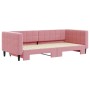 Sofá cama nido terciopelo rosa 90x200 cm de vidaXL, Camas y somieres - Ref: Foro24-3196694, Precio: 253,50 €, Descuento: %