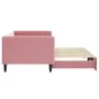 Ausziehbares Schlafsofa aus rosafarbenem Samt, 90 x 200 cm von vidaXL, Betten und Lattenroste - Ref: Foro24-3196694, Preis: 2...