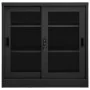 Kleiderschrank mit Schiebetür aus anthrazitfarbenem Stahl 90x40x90 cm von vidaXL, Schließfächer und Lagerschränke - Ref: Foro...