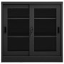 Kleiderschrank mit Schiebetür aus anthrazitfarbenem Stahl 90x40x90 cm von vidaXL, Schließfächer und Lagerschränke - Ref: Foro...
