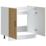 Mueble bajo para fregadero Kalmar roble sonoma 80x46x81,5 cm