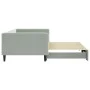 Light gray velvet trundle sofa bed 100x200 cm by vidaXL, Beds and slatted bases - Ref: Foro24-3196698, Price: 267,51 €, Disco...