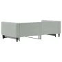 Light gray velvet trundle sofa bed 100x200 cm by vidaXL, Beds and slatted bases - Ref: Foro24-3196698, Price: 267,51 €, Disco...